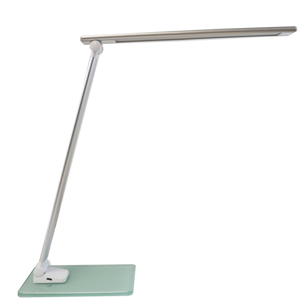 UNILUX - 400124478 - Lampada da tavolo Popy - a led - 6 W - alluminio-vetro - Unilux