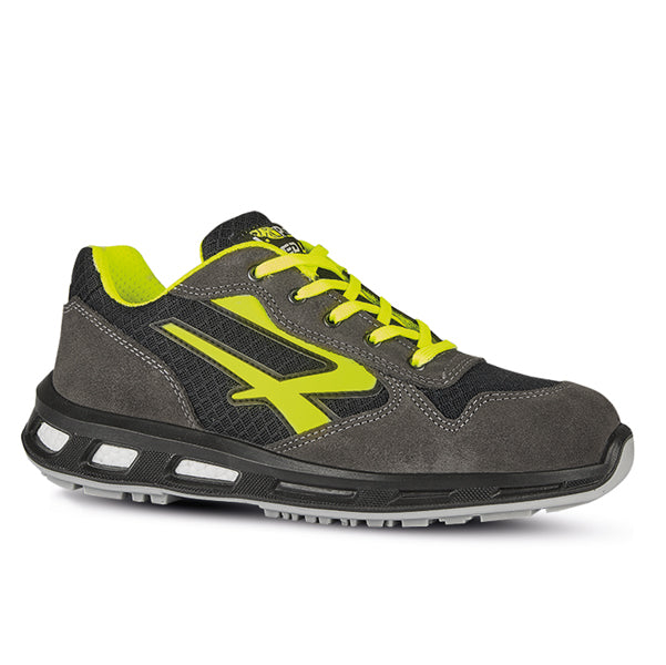 U-Power - RL20386-40 - Calzatura di sicurezza Yellow S1P SRC - nylon-pelle scamosciata - grigio-giallo - taglia 40 - U-Power