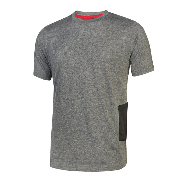 U-Power - EY138GM-XL - Magliette a maniche corte Road - taglia XL - grigio scuro - U-Power - conf. 3 pezzi