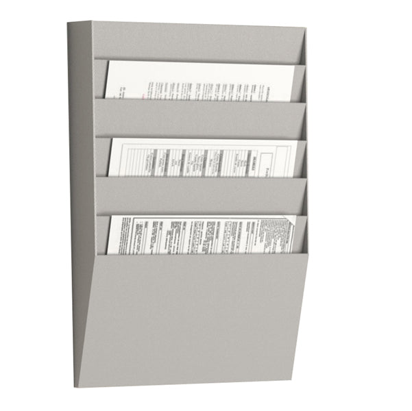 PAPERFLOW - K500002 - Portadepliant wall organizers - a 6 tasche A4 orizzontali - 31,1 x 7,9 x 50,2 cm - Paperflow
