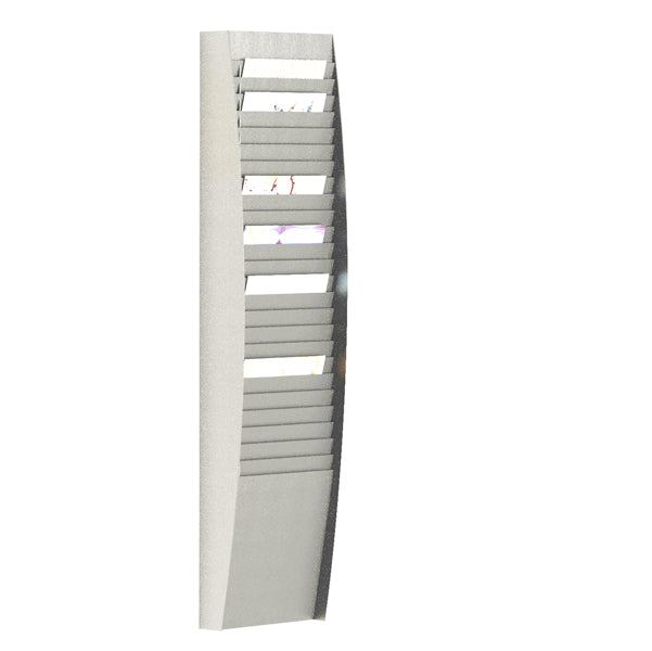 PAPERFLOW - K500008 - Portadepliant wall organizers - a 25 tasche A4 verticali - 27,3 x 12,9 x 112 cm - Paperflow