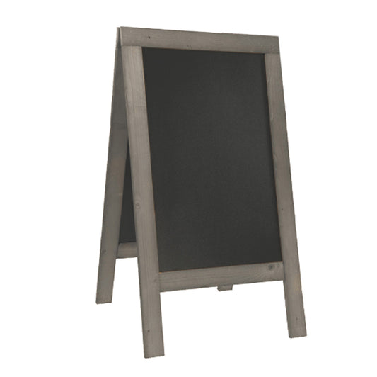 SECURIT - SBS-NG-135 - Lavagna Sandwich Nature - 131 x 72,7 x 72 cm - legno grigio - Securit