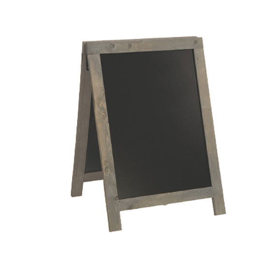 SECURIT - SBD-NG-85 - Lavagna Sandwich Nature - 85 x 54,5 x 44 cm - legno grigio - Securit