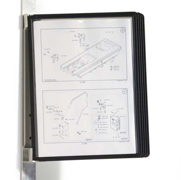 DURABLE - 5914-01 - Leggio Vario  Magnet Wall - 5 pannelli Sherpa  inclusi - Durable