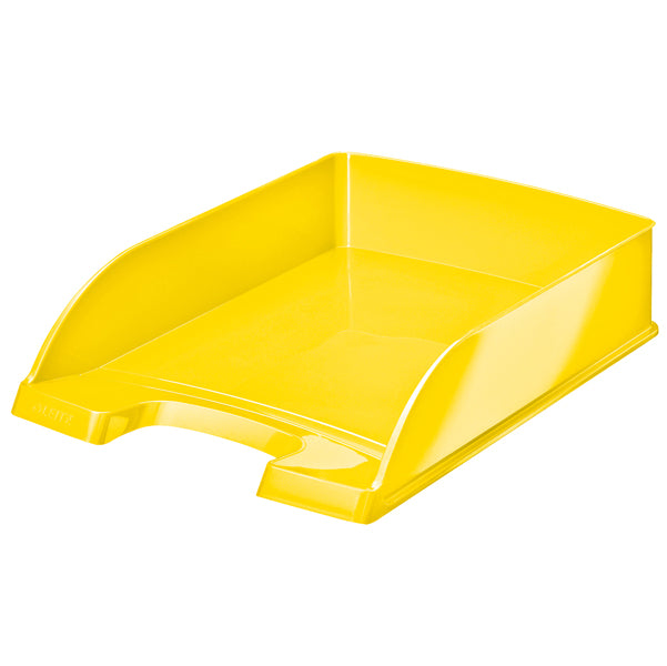 LEITZ - 52263016 - Vaschetta portacorrispondenza WOW - 25,5 x 35,7 x 7 cm - giallo - Leitz