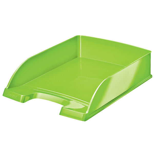 LEITZ - 52263054 - Vaschetta portacorrispondenza WOW - 25,5 x 35,7 x 7 cm - verde lime - Leitz