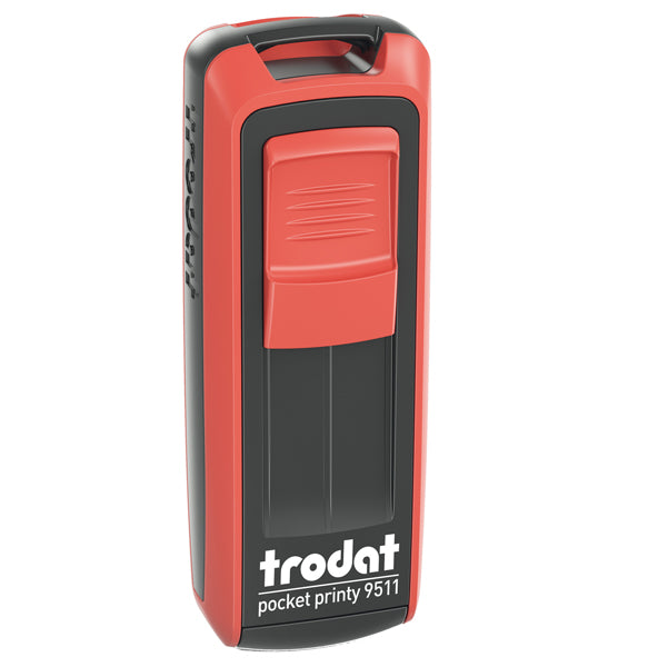 TRODAT - 148739 - Timbro tascabile Pocket Printy 9511 - personalizzabile - autoinchiostrante - 38x14 mm - 4 righe - Trodat
