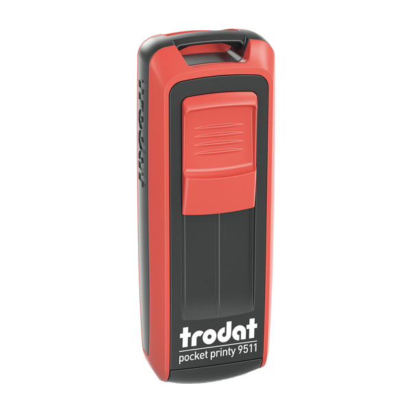 TRODAT - 149168 - Timbro tascabile Pocket Printy 9512 - personalizzabile - autoinchiostrante - 47x18 mm - 4 righe - Trodat