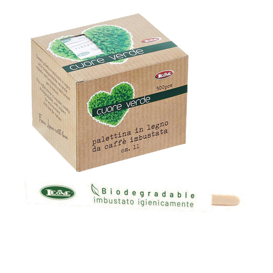 Leone - Q1025 - Palette in legno - imbustate singolarmente - 11 cm - Leone - conf. 500 pezzi