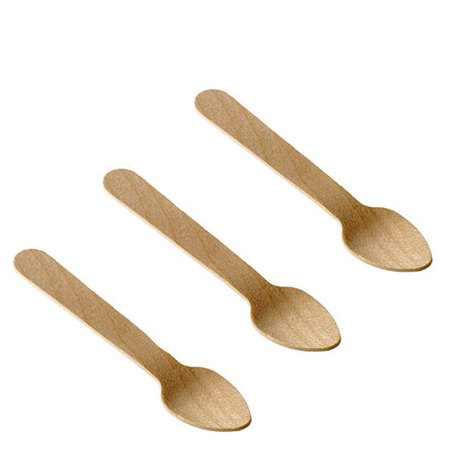 Leone - Q1014 - Cucchiaini in legno - 9,5 cm - Leone - conf. 48 pezzi