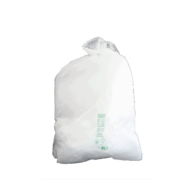 Rolsac - 21361 - Sacchi Bio - 70 x 110 cm - bianco - 110 L - 20 mic - Rolsac - conf. 20 pezzi