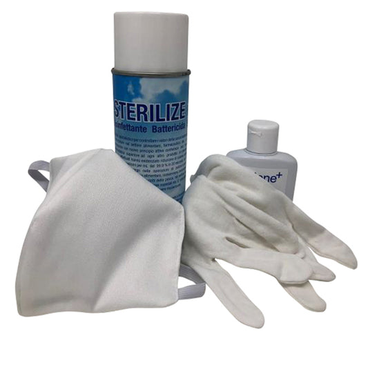 Melchioni Family - 495121048 - Kit ufficio igienizzante - per postazione lavoro - Melchioni