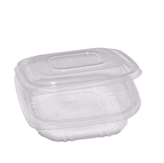 Cuki Professional - 48411052 - Contenitori in PP - con coperchio incernierato - 15,5 x 15,5 x 3,7 cm - Cuki Professional - pack 50 pezzi