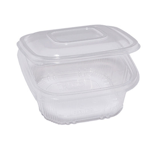 Cuki Professional - 48411072 - Contenitori in PP - con coperchio incernierato - 15,5 x 15,5 x 5,7 cm - Cuki Professional - pack 50 pezzi