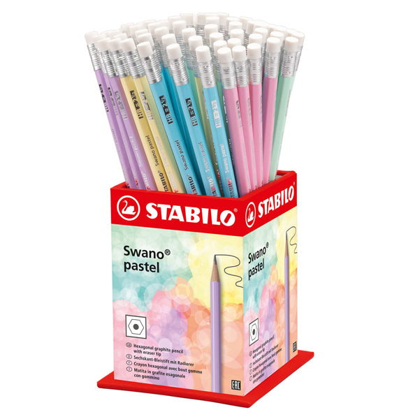 STABILO - 4908-72-HB - Matita Swano Pastel - grafite - HB - colori assortiti - Stabilo - expo 72 pezzi