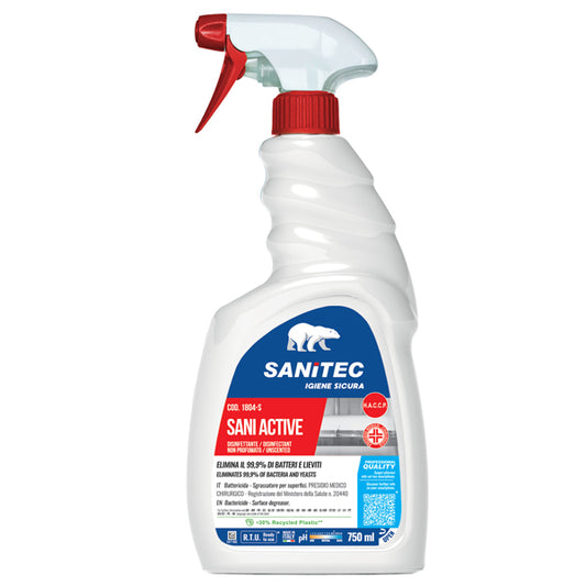 Sanitec - 1804-S - Disinfettante sgrassatore Sani Active - 750 ml - Italchimica