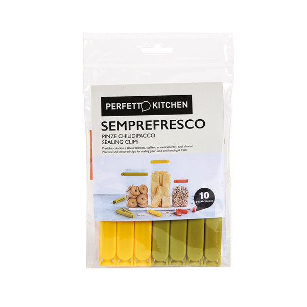 PERFETTO - 29010 - Pinze chiudi pacco Semprefresco - Perfetto - set 10 pezzi