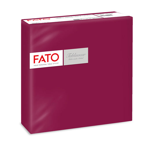 FATO - 88400401 - Tovagliolo linea AirLaid - carta - 40 x 40 cm - bordeuax - Fato - conf. 50 pezzi