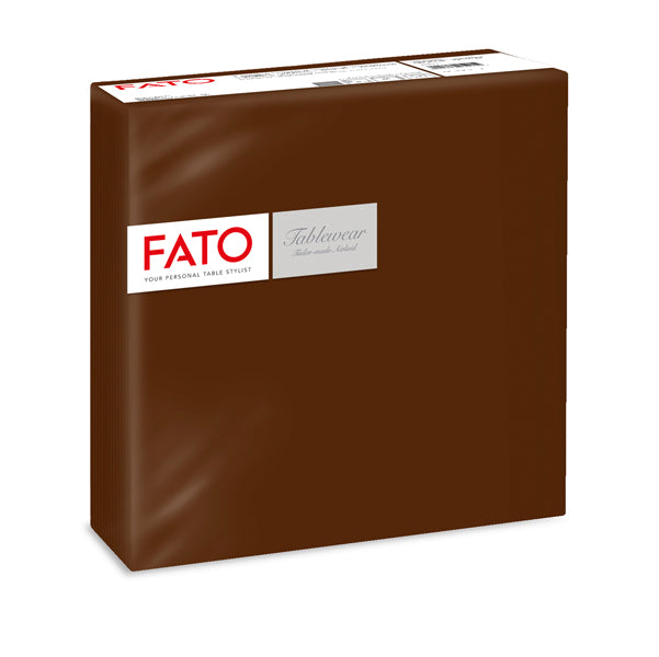FATO - 88404901 - Tovagliolo linea AirLaid - carta - 40 x 40 cm - cacao - Fato - conf. 50 pezzi