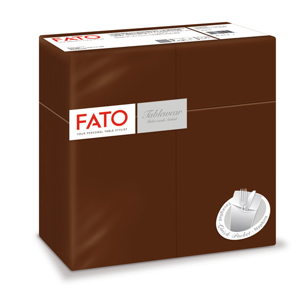 FATO - 88480301 - Quick pocket linea AirLaid - 40 x 40 cm - cacao - Fato - conf. 50 pezzi