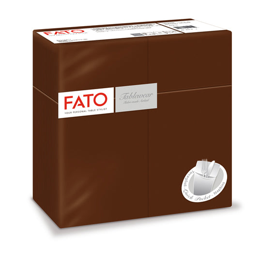 FATO - 88480301 - Quick pocket linea AirLaid - 40 x 40 cm - cacao - Fato - conf. 50 pezzi