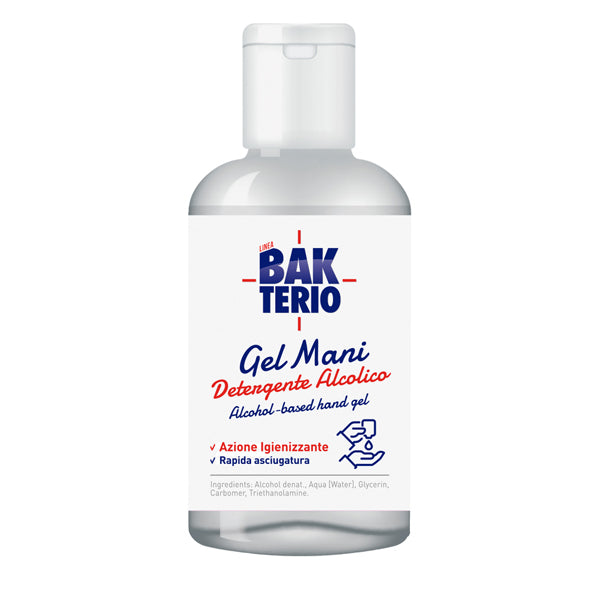 Bakterio - BK017 - Gel detergente mani - alcolico - 60 ml - Bakterio