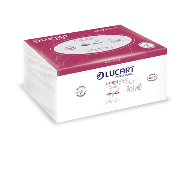 Lucart - 853008B - Panni Beauty AirTech per estetisti e parrucchieri - 43x77 cm - Lucart - conf. 100 pezzi