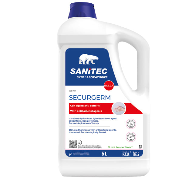 Sanitec - 1031 - Sapone liquido con antibatterico Securgerm - 5 kg - Sanitec