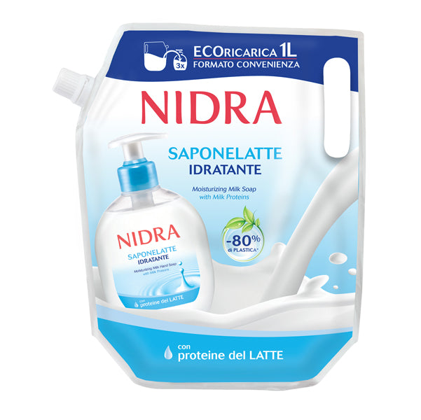 Nidra - 186551 - Sapone liquido mani Nidra - ecoricarica 1 L - Gaia