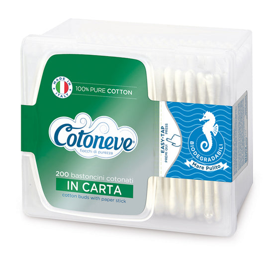COTONEVE - 1605CV - Bastoncini con cotone - Cotoneve - cofanetto da 200 pezzi