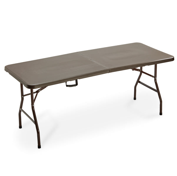 Garden Friend - T1714193 - Tavolo Horeca - pieghevole - 74 x 76 x 183 cm - HDPE - noce - Garden Friend