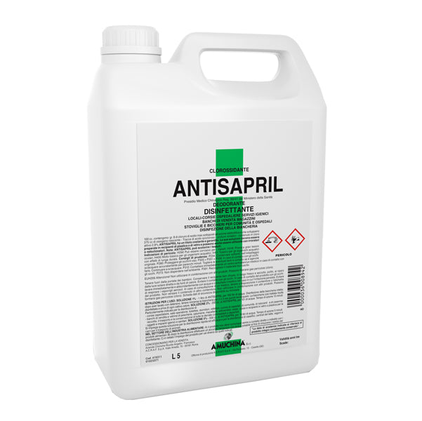 Amuchina Professional - 419311 - Antisapril disinfettante battericida - 5 L - Amuchina Professional
