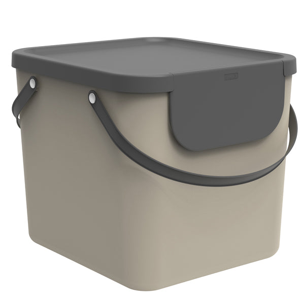 ROTHO - F707544 - Pattumiera Albula - 40 L - cappuccino - Rotho