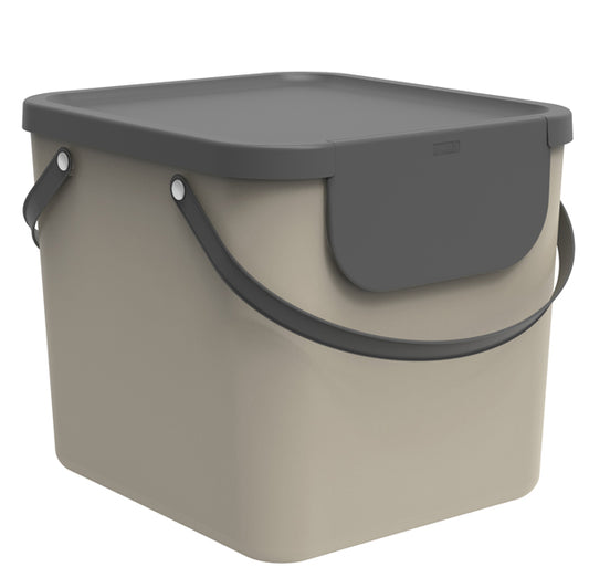 ROTHO - F707544 - Pattumiera Albula - 40 L - cappuccino - Rotho
