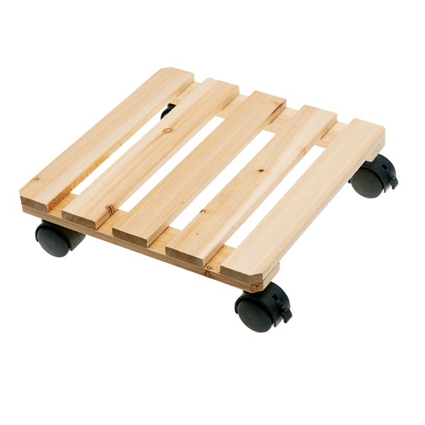 Verdemax - 5151 - Trolley portavaso in legno - 30 x 30 cm - Verdemax