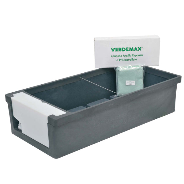 Verdemax - 2248 - Kit Orto urbano - 115 x 58 x28 cm - antracite - Verdemax