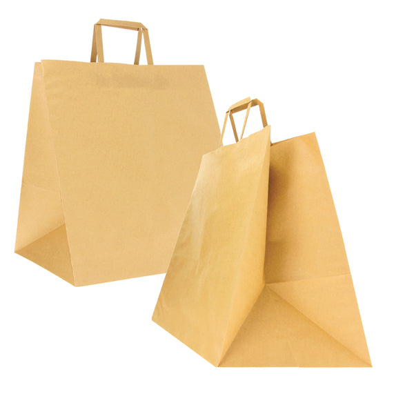 Mainetti Bags - 087424 - Shoppers Flat maxi - 36 x 30 x 36 cm - carta kraft - avana - Mainetti Bags - conf. 150 pezzi