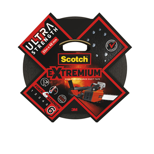 SCOTCH - 7100205699 - Nastro adesivo Extra resistenete - 4,8 cm x 25 m - nero - Scotch