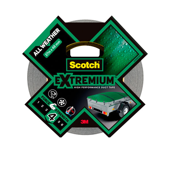SCOTCH - 7100205698 - Nastro adesivo Extra resistenete - 4,8 cm x 27,4 m - nero - Scotch