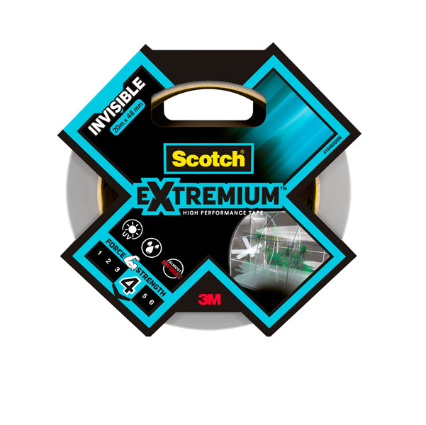 SCOTCH - 7100205700 - Nastro adesivo Extra resistente - 4,8 cm x 20 m - trasparente - Scotch