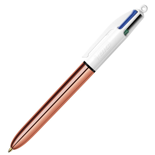 BIC - 504894 - Penna a sfera a scatto 4 colori Rose - 1,0 mm - Bic  - scatola 12 pezzi