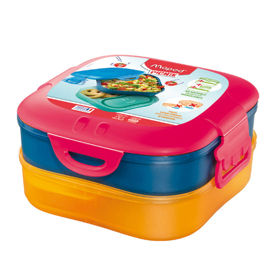 Maped Picnik - 870701 - Lunch box 3 in 1 Picnick Concept - rosa corallo - Maped