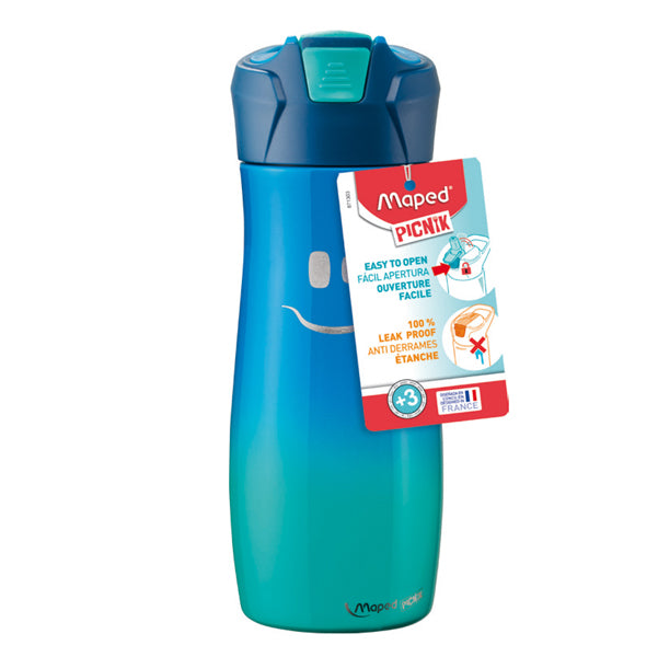 Maped Picnik - 871303 - Borraccia Picnik Concept - acciaio inox - 580 ml - blu - Maped
