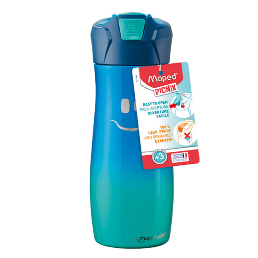 Maped Picnik - 871303 - Borraccia Picnik Concept - acciaio inox - 580 ml - blu - Maped