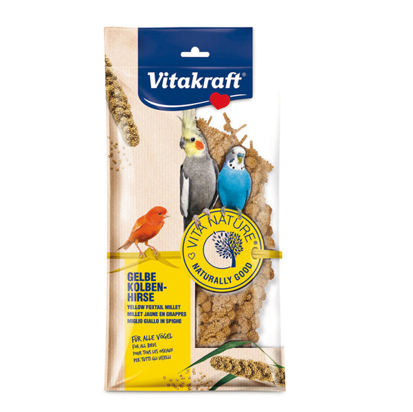 Vitakraft - 21297 - Vita Nature Spighe di Panico per uccellini - 100 gr - Vitakraft