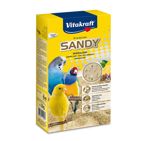 Vitakraft - 11003 - Sabbia per uccellini Sandy - 2,5 kg - Vitakraft