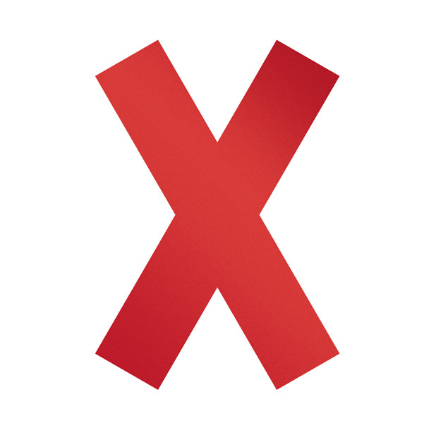 DURABLE - 1049-03 - Adesivo da terra - ''croce'' - 13,5 x 0,02 x 19,3 cm - Durable - conf. 5 pezzi