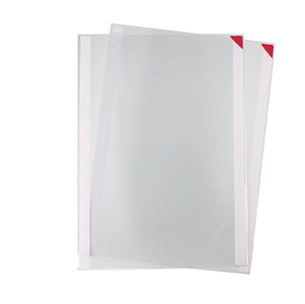 TARIFOLD - B194470 - Tasca a L - con retro adesivo - A3 - rosso - Tarifold - conf. 2 pezzi