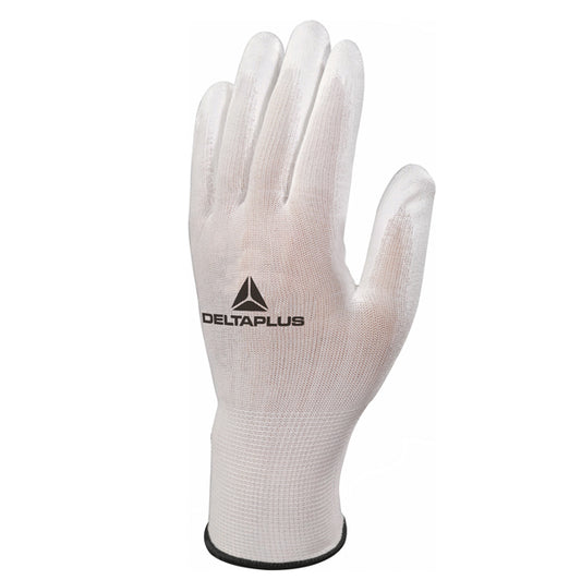 DELTAPLUS - VE702PESD10 - Guanti antistatico VE702PESD - poliestere - carbonio - taglia 10 - bianco - Deltaplus