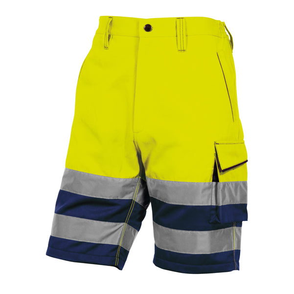 DELTAPLUS - PHBE2JMGT - Bermuda da lavoro PHBE2 - alta visibilitA' - panostyle - tg. L - giallo fluo - Deltaplus
